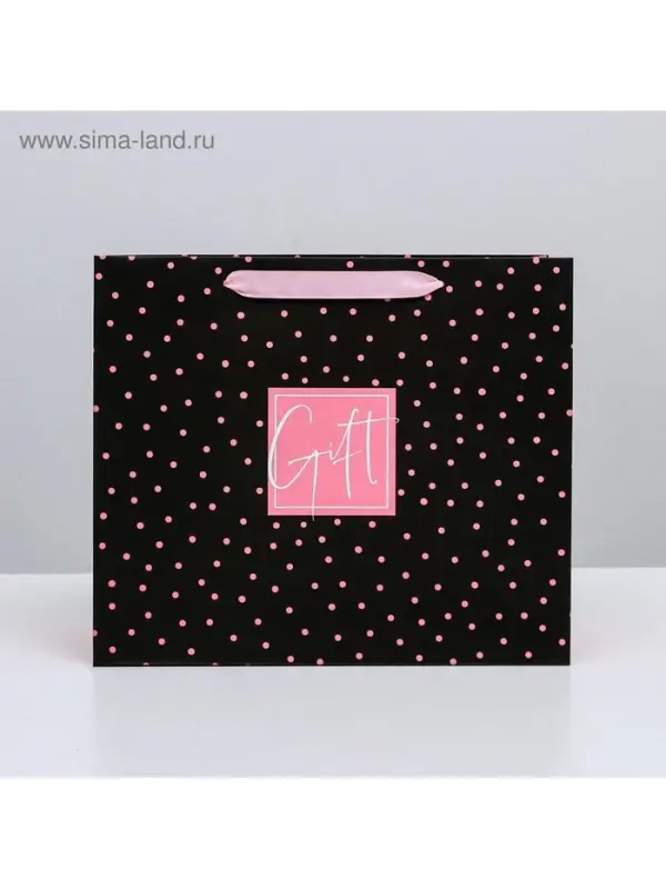 Пакет подарочный ламинированный, упаковка, Gift, ML 27&times;23&times;11.5 см