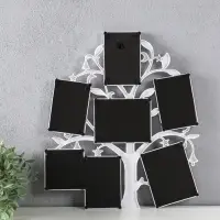 Фоторамка - коллаж на 7 фото 7&times;7 см, 7&times;10 см, 13&times;9 см &laquo;Дерево желаний&raquo;, белая, 36&times;31 см
