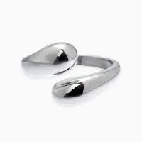 Кольцо "Капли БО", цвет золото безразмерное