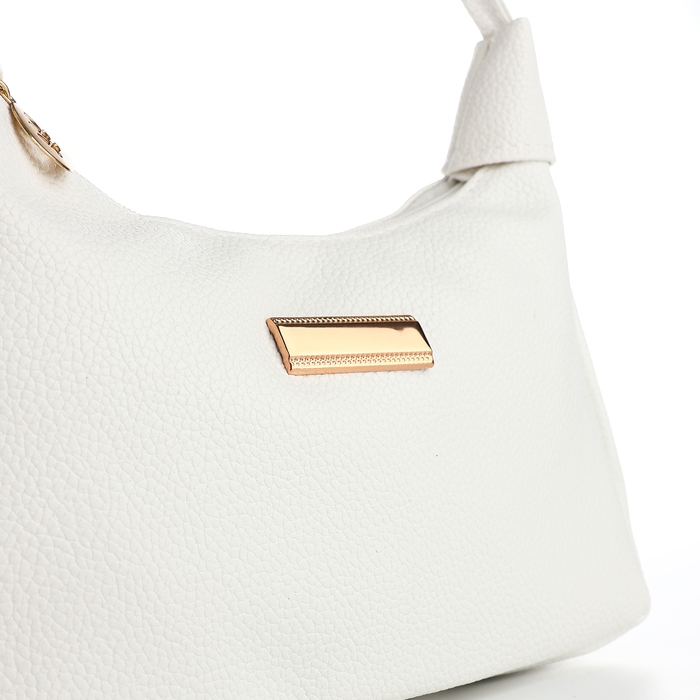 Сумка женская на молнии, цвет белый Сумка женская на молнии, цвет белый