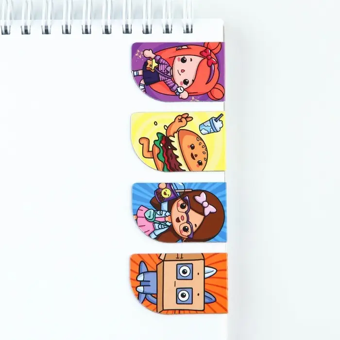 Закладки магнитные для книг, 4 шт «Бока» Закладки магнитные для книг, 4 шт «Бока»