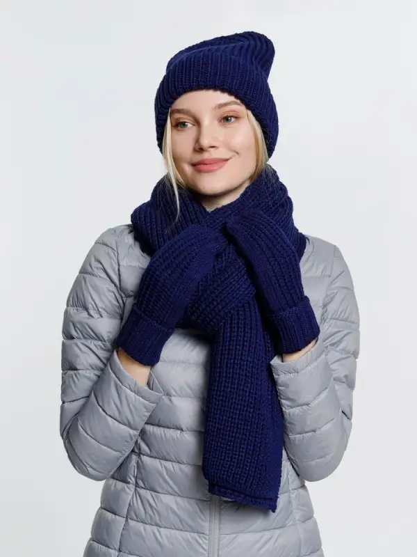 Шарф Nordkyn, темно-синий Шарф Nordkyn, темно-синий