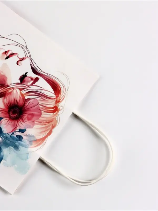 Пакет подарочный крафт, «Самой красивой!», 21×11×27 см