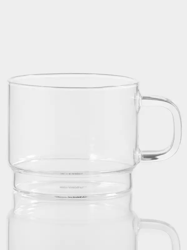 Кружка Magistro &laquo;Боттом&raquo;, 450 мл, 9.5&times;8 см штабелируемая, боросиликатное стекло, прозрачная