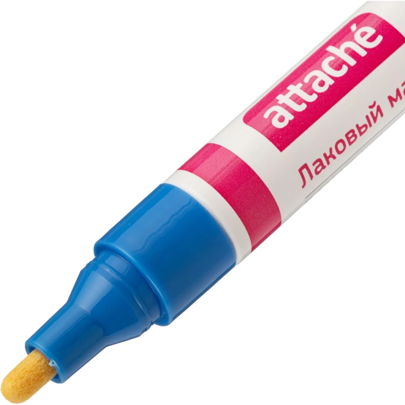Маркер лаковый Attache 4 мм синий