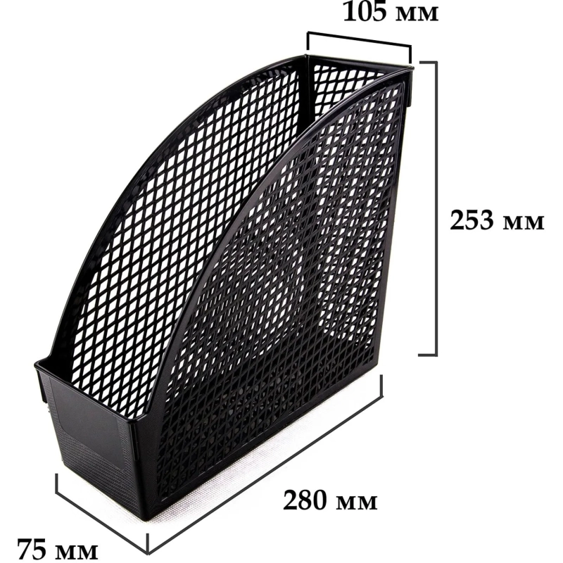 Лоток вертикальный 110мм черн