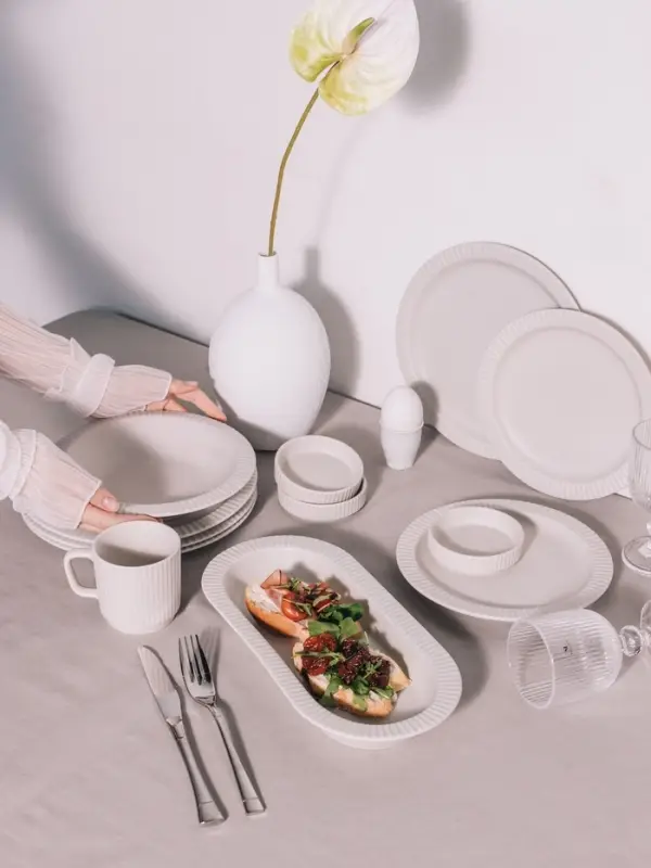 Тарелки Magistro Jarwah Lausanne, 550 мл, 21.3&times;4 см, глубокие, набор 2 шт., фарфор, серые