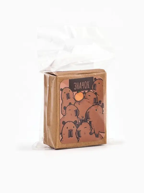 Значок в коробочке &laquo;Капибара&raquo;, 2.5&times;4 см