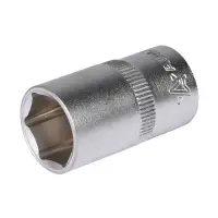 Головка торцевая 1/2"DR шестигранная 16мм, L=38мм пласт.подвес