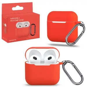 Чехол для AirPods 4 с карабином №5 Nectarine