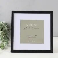 Фоторамка для фото 30х30 см, с паспарту 20х20 см МДФ Anna, чёрный Фоторамка для фото 30х30 см, с паспарту 20х20 см МДФ Anna, чёрный