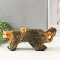 Копилка для денег &laquo;Спящий Будда&raquo;, гипс под бронзу с золотом, 17&times;36&times;15 см
