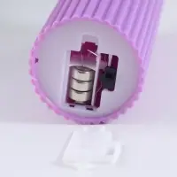 Светодиодная свеча, ночник LED RISALUX &laquo;Уют&raquo;, 3&times;AG13, сиреневый, 5&times;5&times;11 см