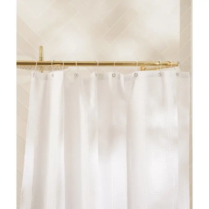 Штора для ванной &laquo;Ла Каса&raquo;, с люверсами, 180&times;180 см, полиэстер, белая