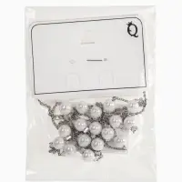 Бусы &laquo;Жемчужный мир&raquo; тонкие нити, цвет белый в серебре, длина 54 см