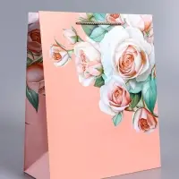 Пакет подарочный ламинированный &laquo;Цветочное признание&raquo;, 26&times;12&times;32 см