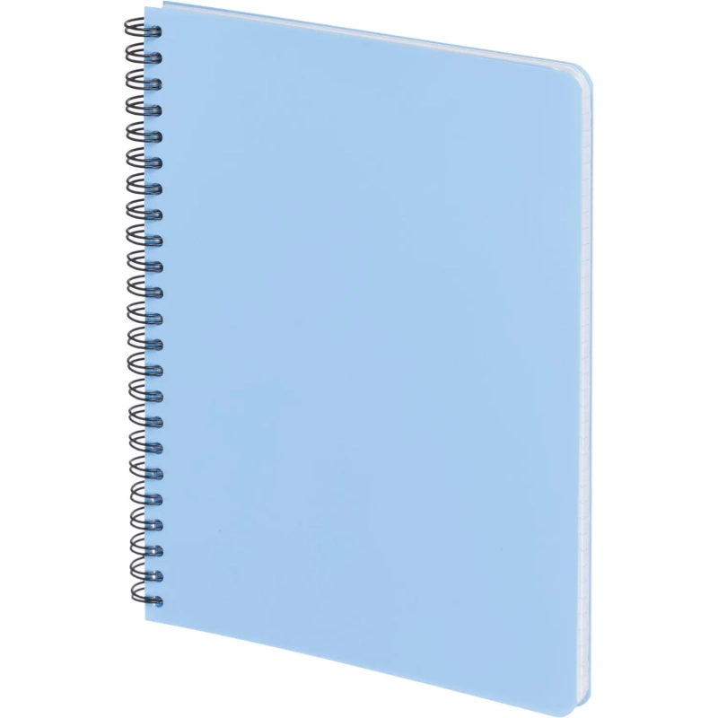 Бизнес-тетрадь А5,96л,кл,спир,пластик,тон.бл. Attache Bright colours Голуб