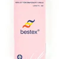 Нитки мулине Bestex, бежевый цвет (803), 24 шт. в уп.