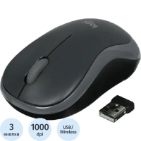 Мышь компьютерная Logitech USB OPTICAL WRL M185 GREY