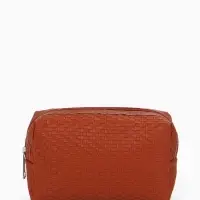 Косметичка дор Плетенка, 16*5*10, отдел на молнии, коричневый