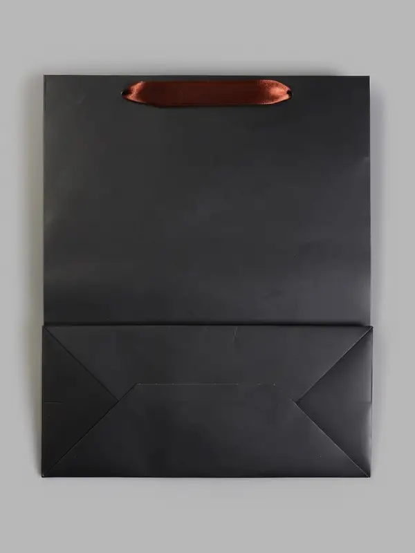 Пакет подарочный ламинированный &laquo;Чёрный&raquo;, M 26&times;32&times;12 см