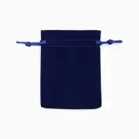 Набор бархатных подарочных мешочков 50шт. "Классика", 9*12, цвет синий (4621403)