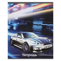 Набор тетрадей, 48 листов в клетку, Calligrata &laquo;Авто&raquo;, серые листы, 5 штук