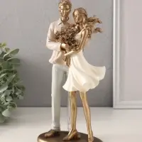 Фигурка полистоун &laquo;Букет для любимой&raquo;, 12.5&times;7.5&times;25.5 см