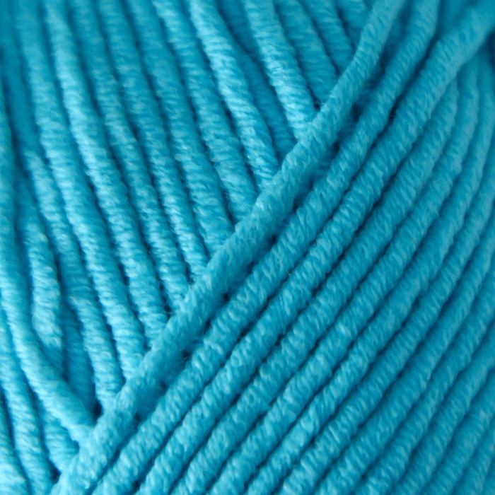 Пряжа "Jeans plus" 55% хлопок, 45% акрил 160м/100гр (33 голубой )