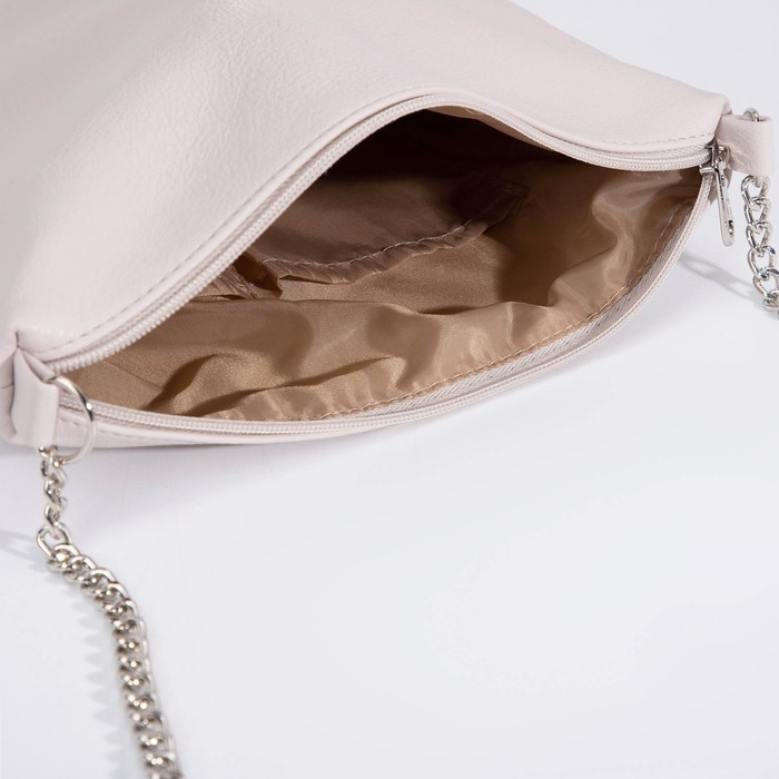 Сумка кросс-боди на молнии, цвет бежевый Сумка кросс-боди на молнии, цвет бежевый