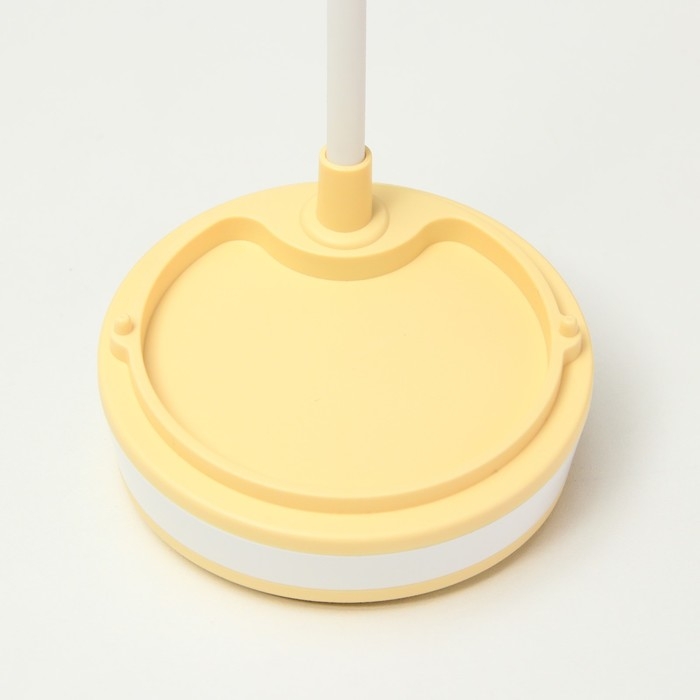 Настольная лампа  Настольная лампа "Лайни" LED 2Вт USB АКБ жёлтый 10,5x10,5x37 см RISALUX