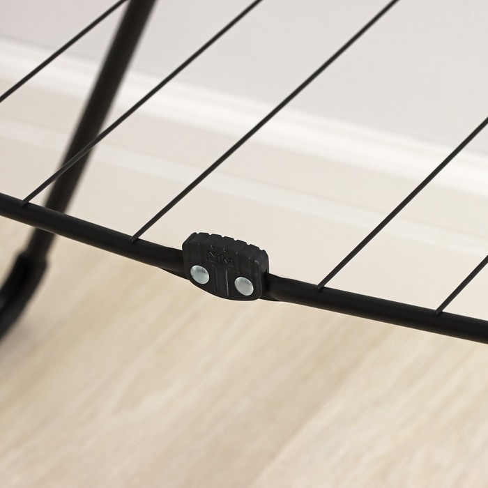 Сушилка для белья напольная двухуровневая, рабочая длина 21 м, цвет чёрный Сушилка для белья напольная двухуровневая, рабочая длина 21 м, цвет чёрный