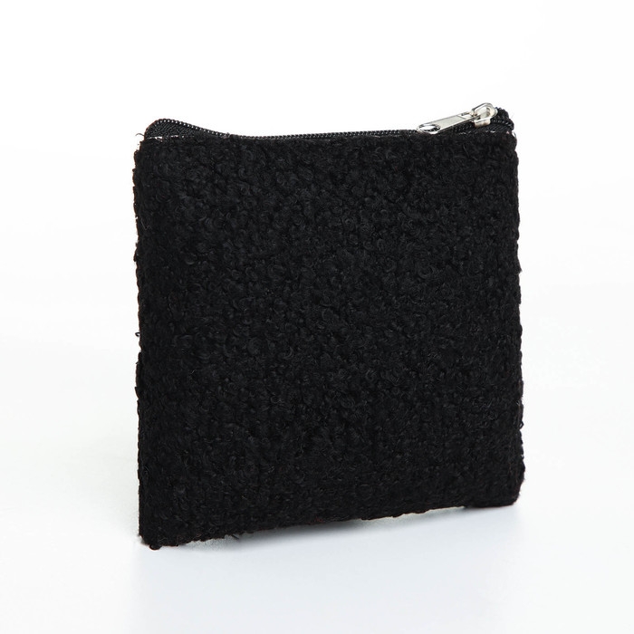 Кошелёк на молнии, цвет чёрный