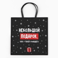 Пакет подарочный новогодний «Небольшой подарок», 22 х 22 х 11 см , Новый год