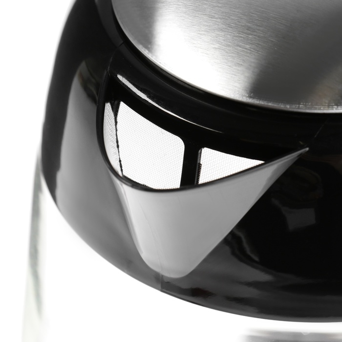 Чайник электрический ENERGY E-251, стекло, 1.7 л, 2200 Вт, чёрно-серебристый Чайник электрический ENERGY E-251, стекло, 1.7 л, 2200 Вт, чёрно-серебристый