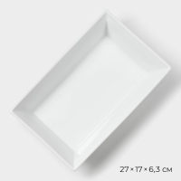 Форма для выпечки из жаропрочной керамики Magistro White gloss, 1,6 л, 27×17×6,3 см