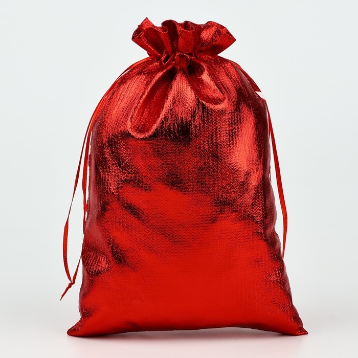 Мешочек подарочный парча «С Новым годом», красный, 16 х 24 см, Новый год Мешочек подарочный парча «С Новым годом», красный, 16 х 24 см, Новый год
