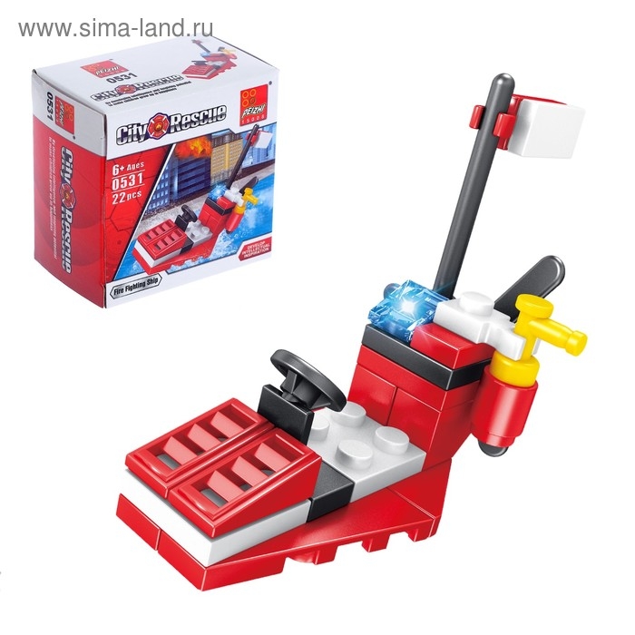 Конструктор «Городские спасатели», 4 вида, цвета МИКС Конструктор «Городские спасатели», 4 вида, цвета МИКС
