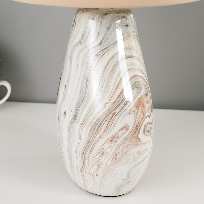 Настольная лампа 32154/1 E14 40Вт бежевый 22х22х38 см RISALUX