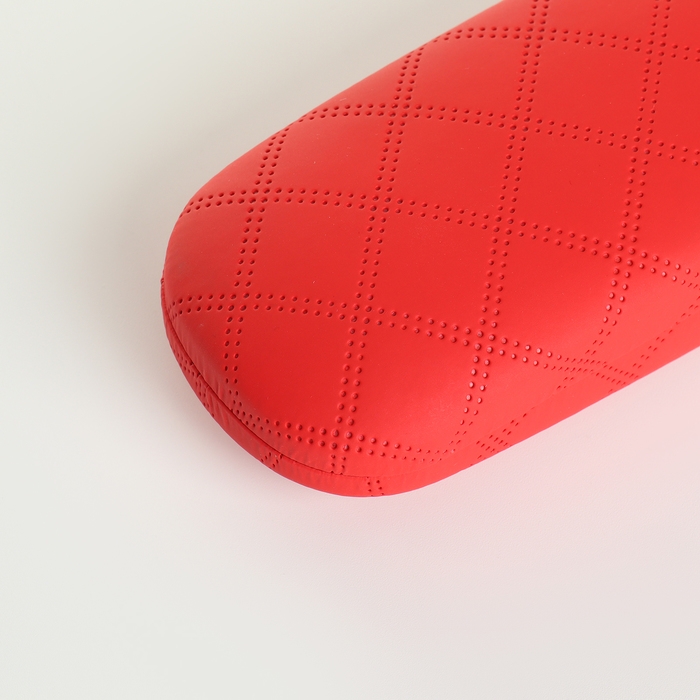 Футляр для очков на хлопушке, длина 16 см, цвет красный Футляр для очков на хлопушке, длина 16 см, цвет красный