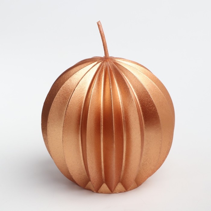 Свеча фигурная  Свеча фигурная "Шар граненый", 6,5х6,5 см, бронза, в коробке
