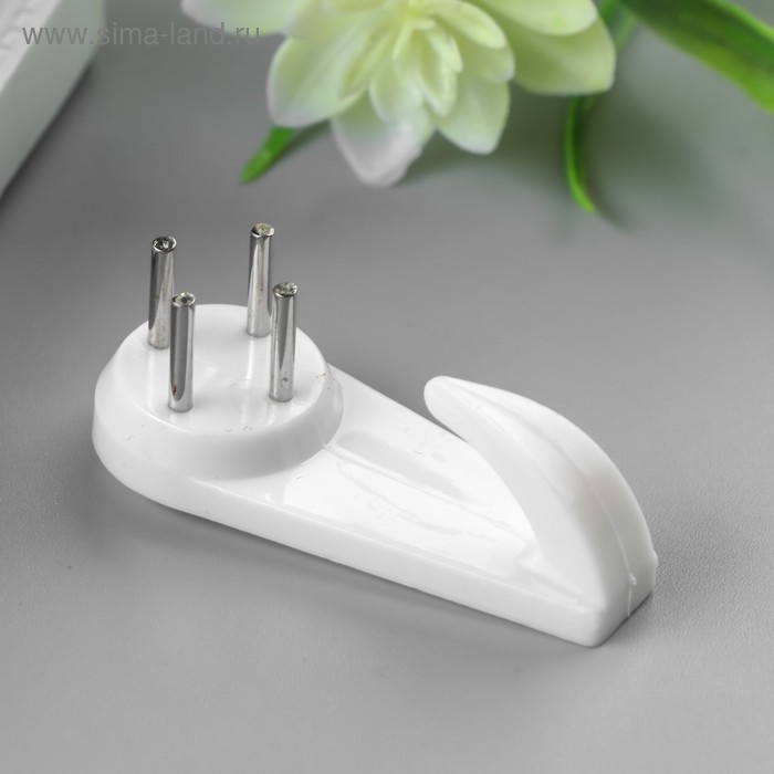 Крючок пластик, металл универсальный набор 5 шт С183 5х2 см Крючок пластик, металл универсальный набор 5 шт С183 5х2 см