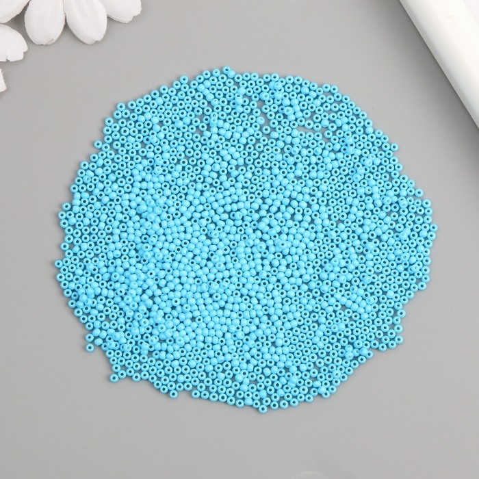 Бисер стекло 12/0  Бисер стекло 12/0 "Небесный" ровный №670 450 гр