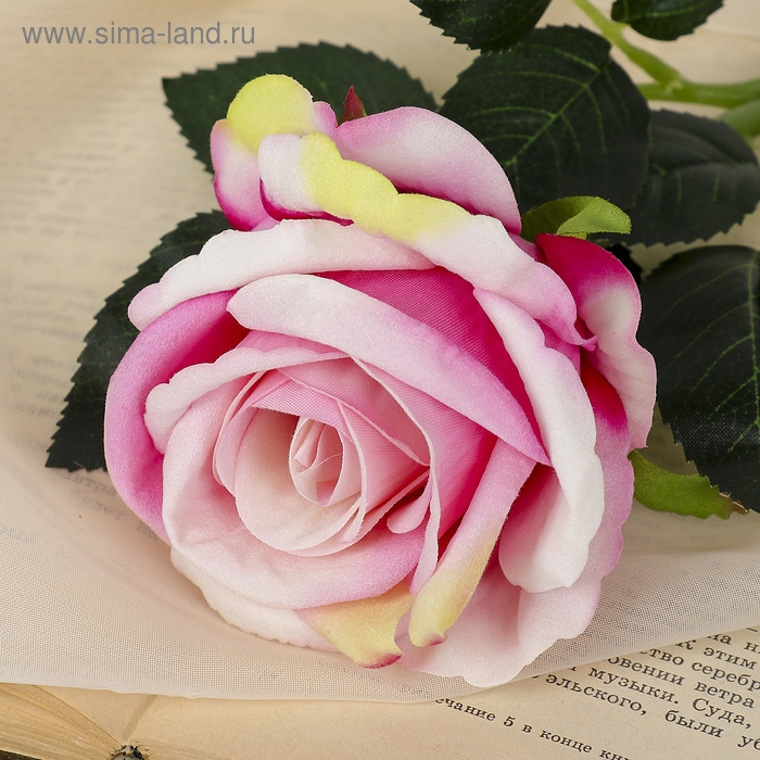 Цветы искусственные  Цветы искусственные "Роза венесуэльская" 8х23 см, розовый