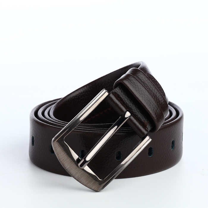 Ремень мужской «Великан», ширина 3,5 см, винт, пряжка металл, цвет коричневый Ремень мужской «Великан», ширина 3,5 см, винт, пряжка металл, цвет коричневый