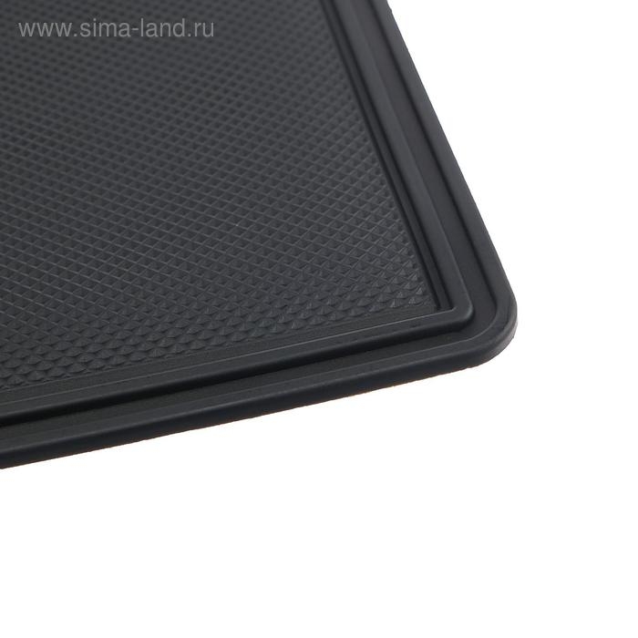 Коврик противоскольязщий 18×13 см с бортом, черный Коврик противоскольязщий 18×13 см с бортом, черный