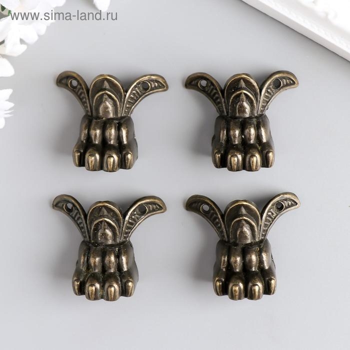 Уголок (ножка) для шкатулки Уголок (ножка) для шкатулки "Лапа" 4,3х3,4 см С-024