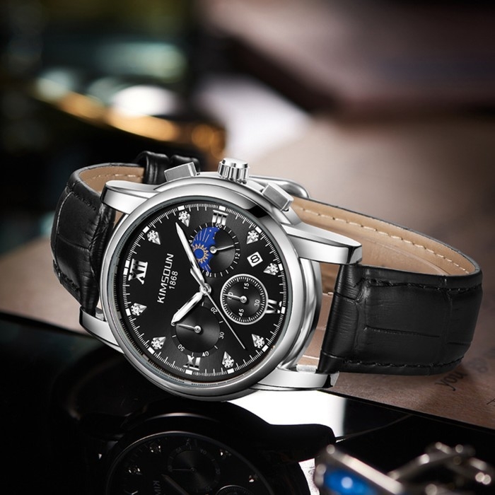 Часы наручные кварцевые мужские, d-4 см, водонепроницаемые Часы наручные кварцевые мужские, d-4 см, водонепроницаемые