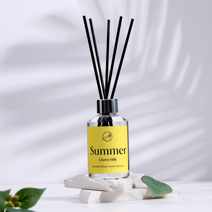 Диффузор ароматический, Диффузор ароматический, "Сherry milk", вишневое молоко, 100 мл