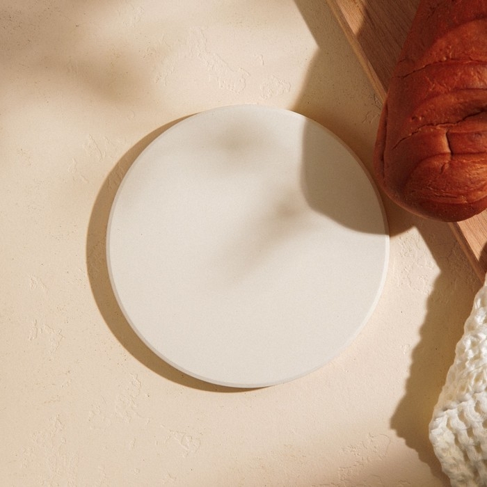 Пекарский камень SL Home «Вомеро», d=20,6 см, толщина 1,5 см, цвет бежевый Пекарский камень SL Home «Вомеро», d=20,6 см, толщина 1,5 см, цвет бежевый